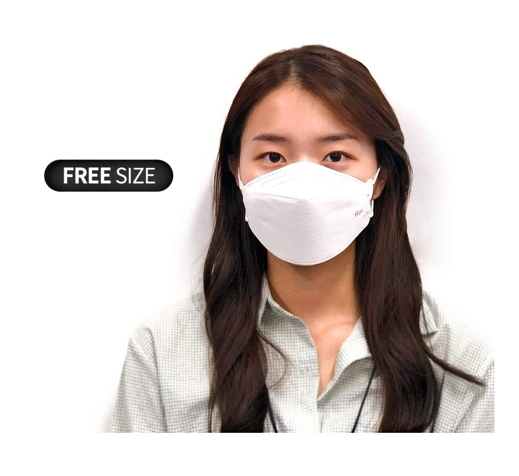 KN FLAX KF94 mask white made in Korea signifies authenticity and quality.