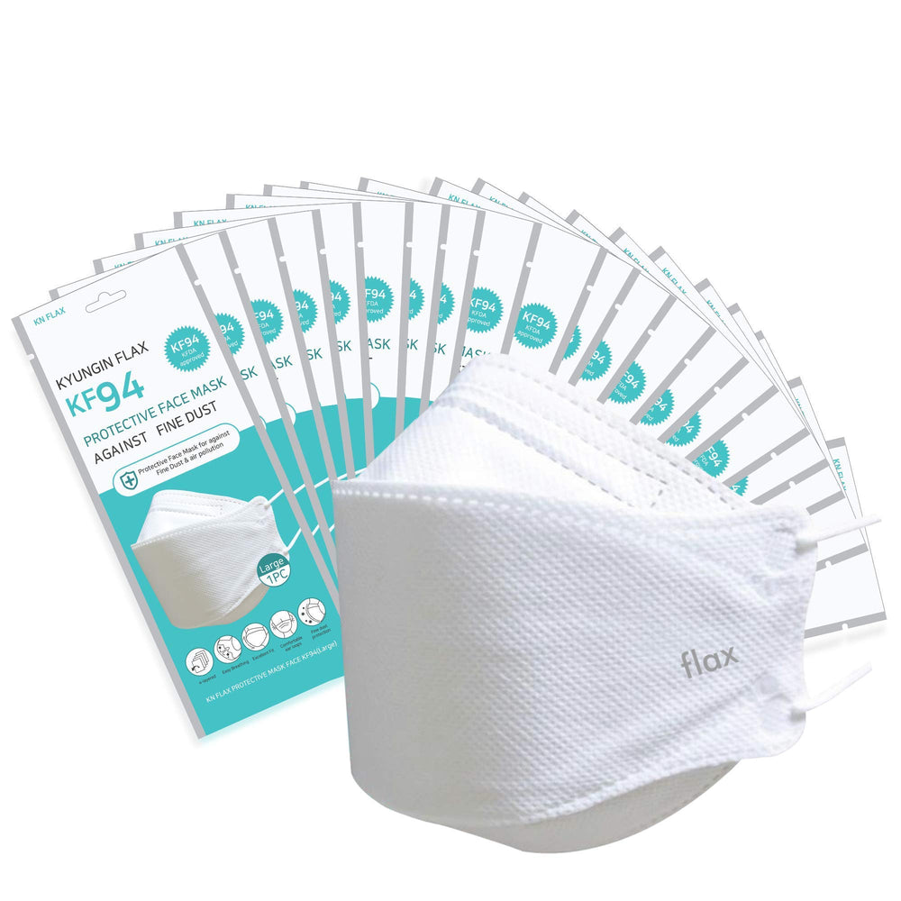 KN FLAX KF94 mask in packaging showcases premium protection for daily wear.