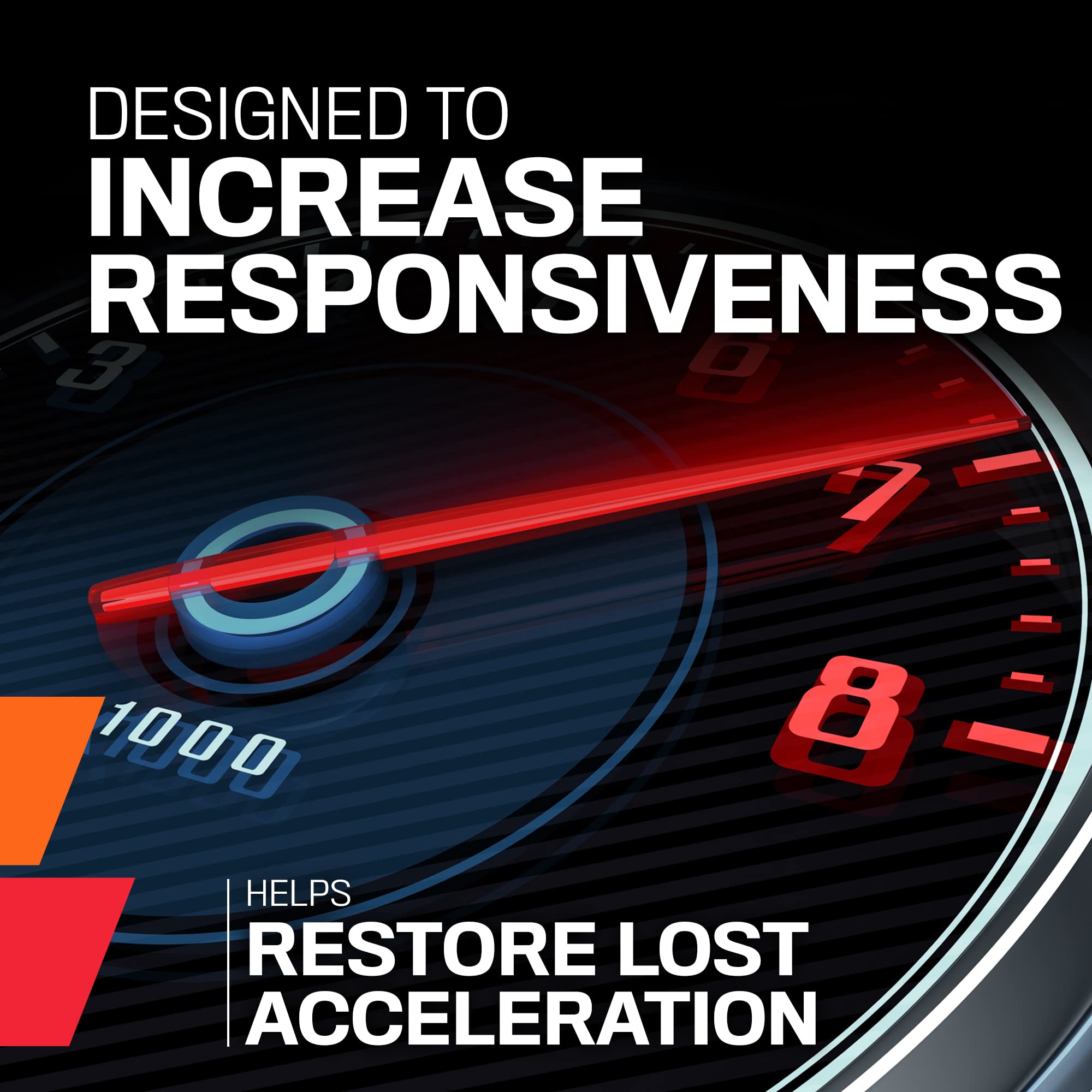 K&N Performance+ cleaner being poured into a fuel system to support smoother throttle response.