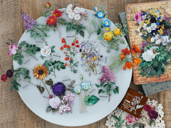 Knaid botanical stickers ideal for planners and journals with vibrant detail.
