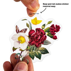 Waterproof Knaid sticker with clear border for laptops and bottles.