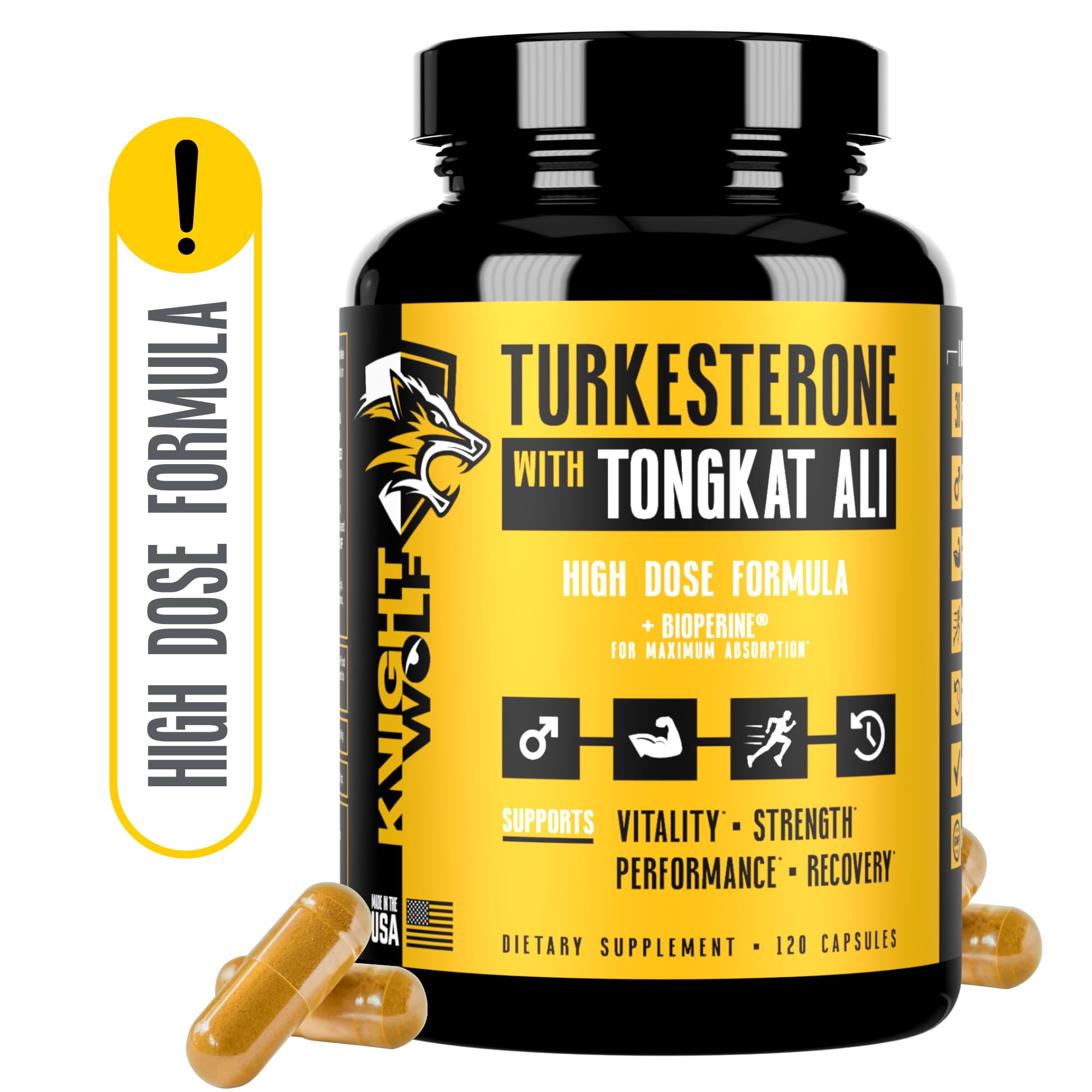 Knight Wolf Supps Non-GMO label reinforces clean supplement standards