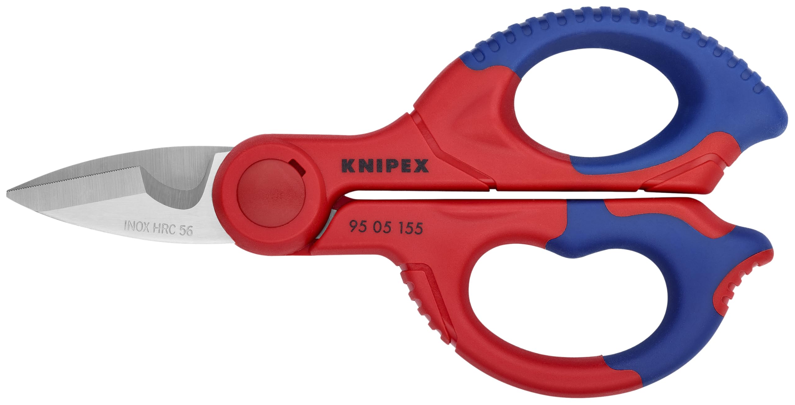 KNIPEX Electrician's Shears blades enable precise, non-slip cuts of small wires.