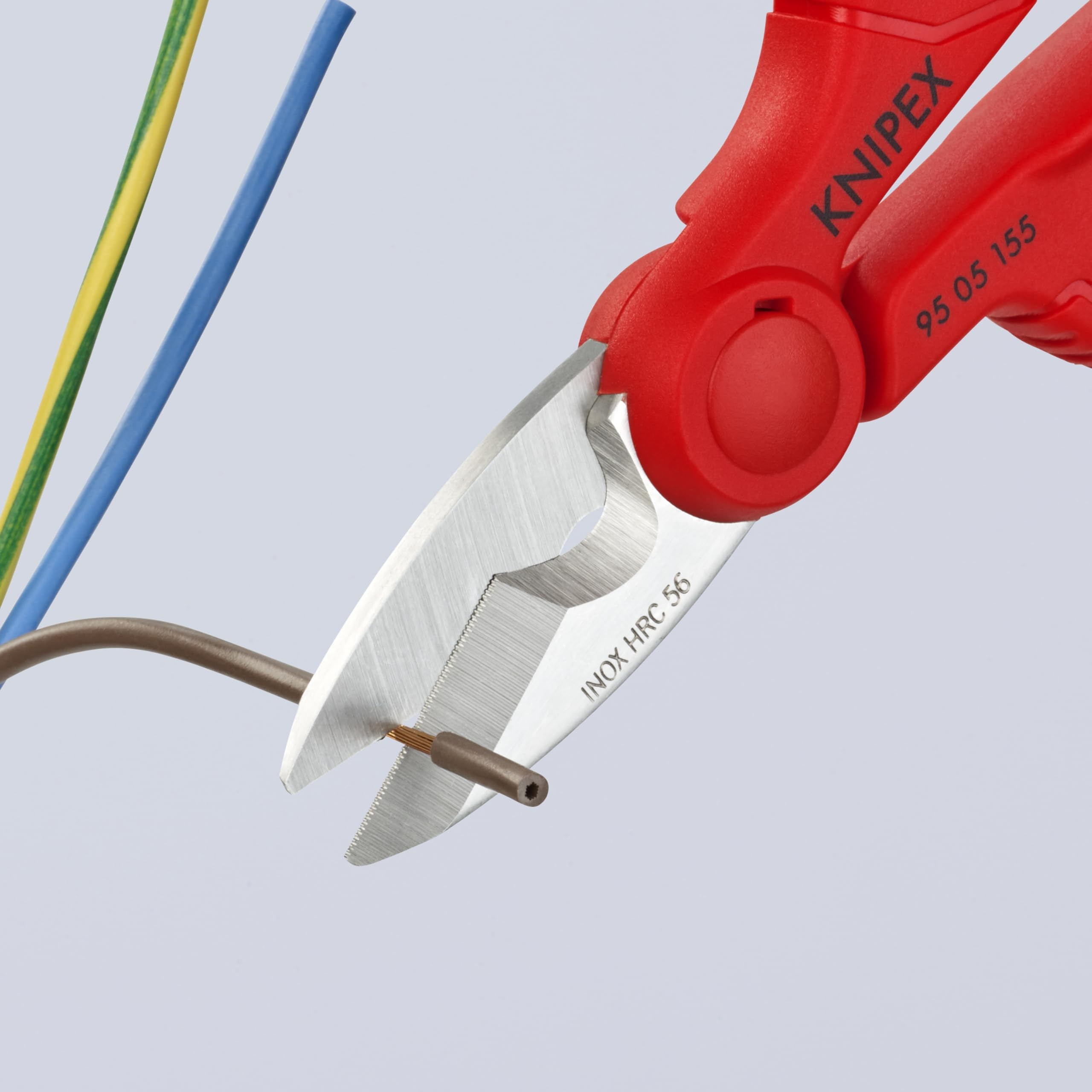 KNIPEX Electrician's Shears quick-draw design supports fast tool access.