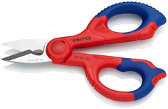KNIPEX Electrician's Shears with fine serration grip wires securely for clean cuts.