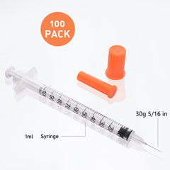 Knixxo clear graduated syringe with easy-to-read ml scale.
