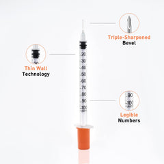 Knixxo leak-proof syringe with secure plunger for reliable use.