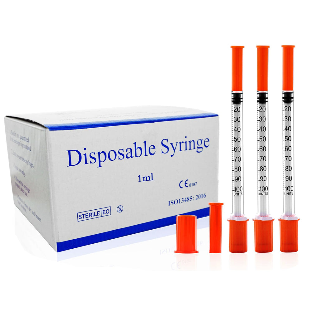 Knixxo U-100 1cc syringe with needle for precise dosing.