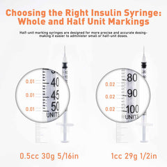 Knixxo U-100 20-pack of individually wrapped syringes for hygiene.