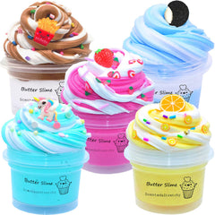 KNMIRTB butter slime pink strawberry dual colors for creative play