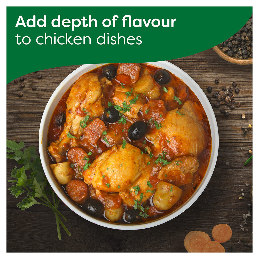 Knorr Chicken Stock Gel Pot close-up texture showing gel consistency for depth of flavor.