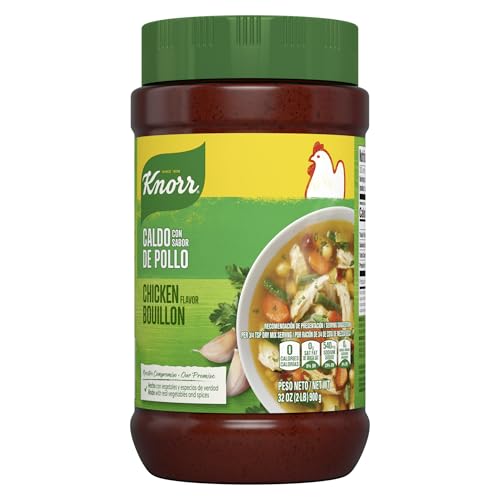 Knorr granulated chicken bouillon used in soups, stews, and sauces.