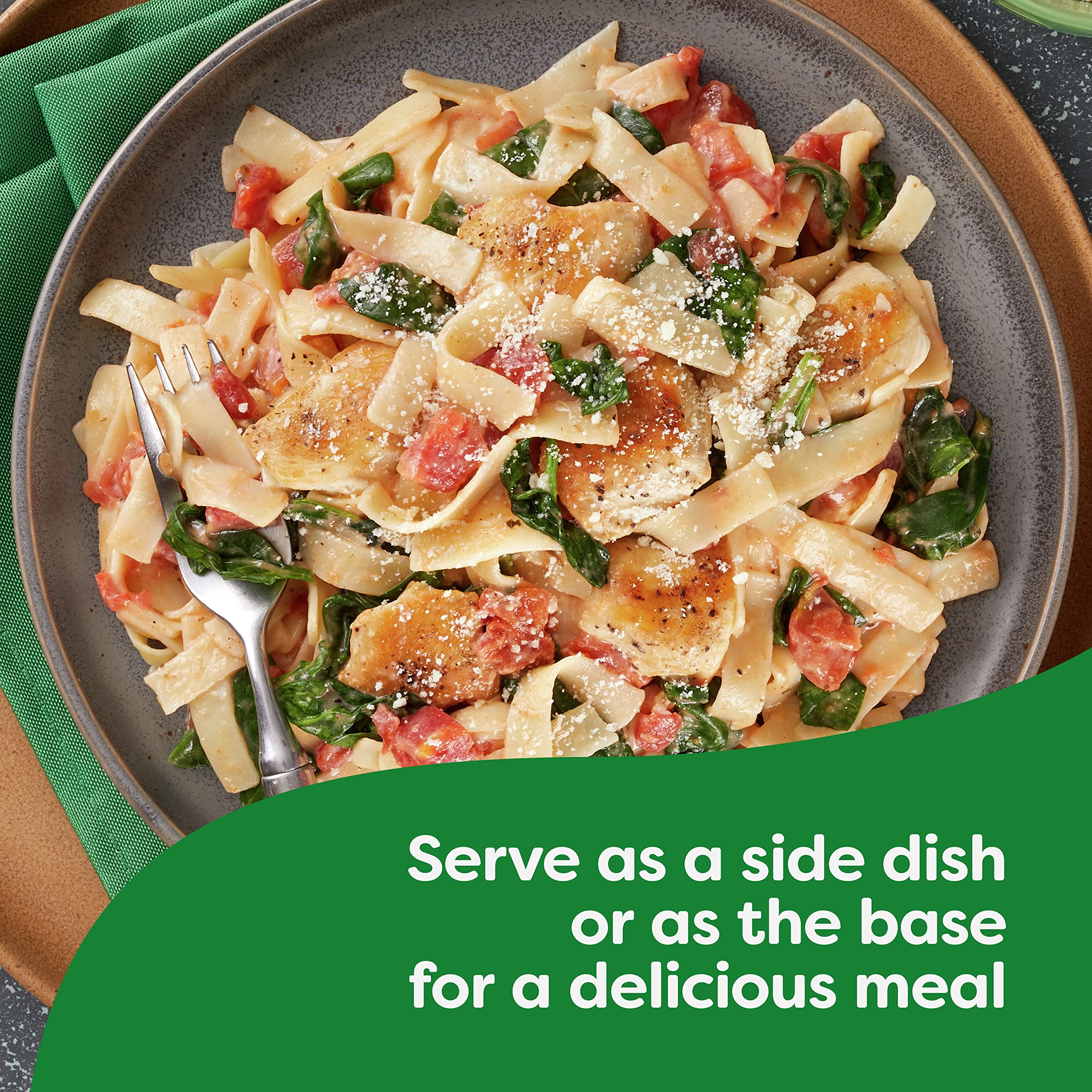 Knorr Alfredo Fettuccine served in a bowl, family-friendly comfort on weeknights.