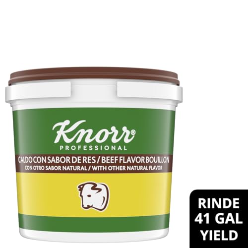Knorr professional beef broth in pot ready for rapid stock