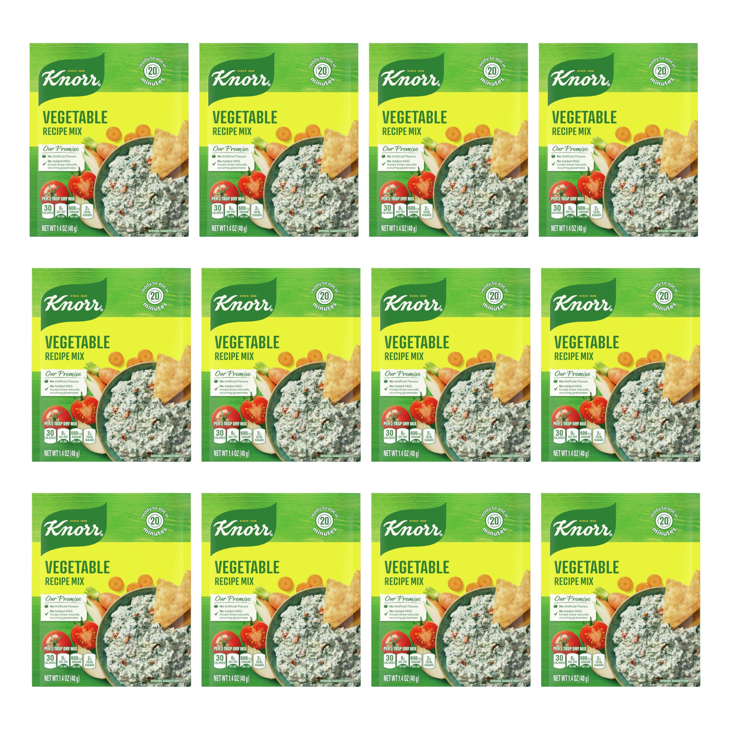 Knorr Vegetable Recipe Mix packaging for quick meal prep.