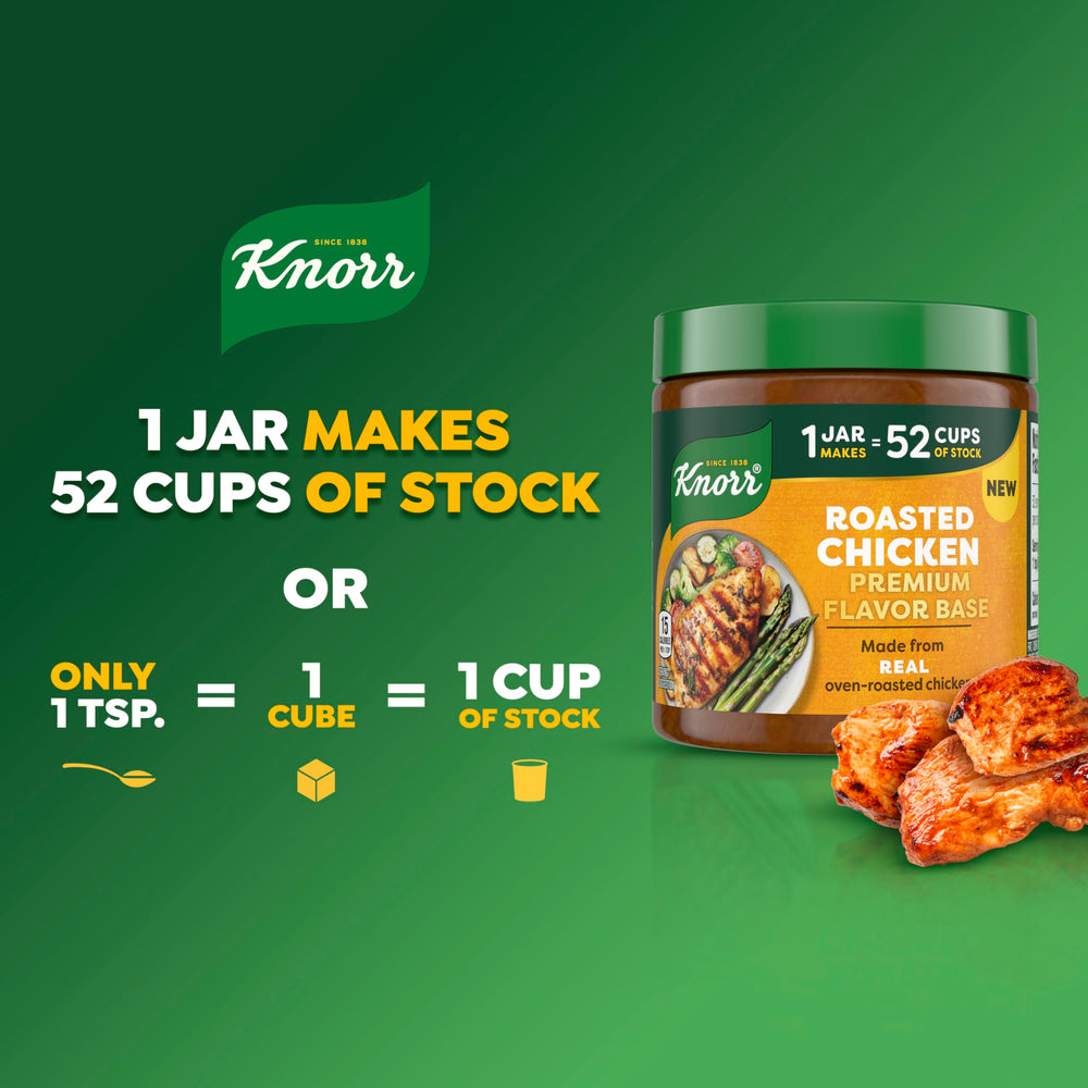 Knorr Restaurant-quality chicken flavor represented for everyday meals and weeknight dinners.