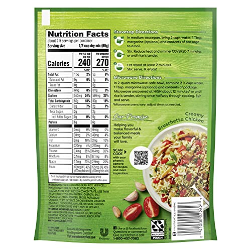 Knorr Rice Sides Creamy Chicken cooking on stovetop in seven minutes.