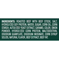 Close-up of Knorr Roasted Beef Base dissolving quickly in hot broth