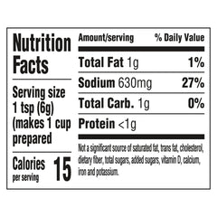 Knorr Roasted Beef Base ingredients panel highlights deep beef notes for meals