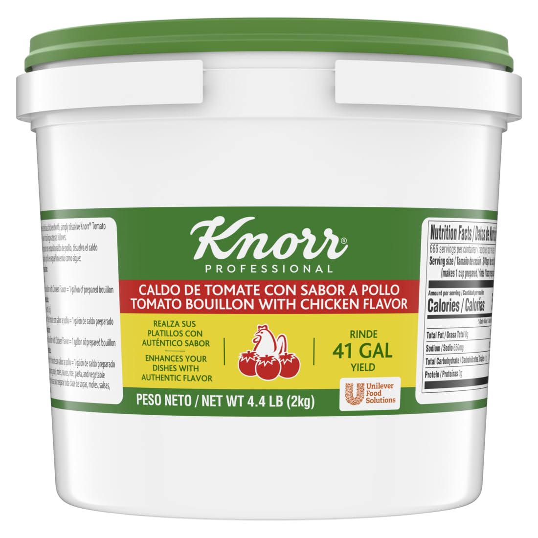 Knorr Tomato Bouillon Base packaging on shelf, convenient seasoning for quick meals.