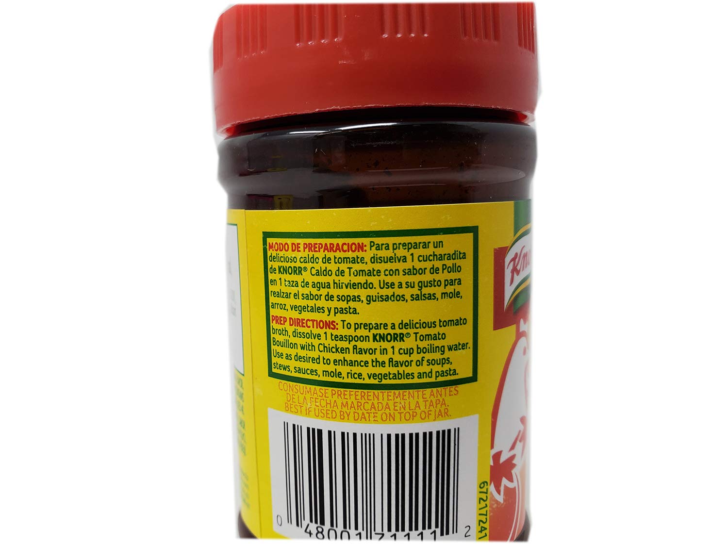 Knorr Tomato Grand Chicken broth used in soup or risotto
