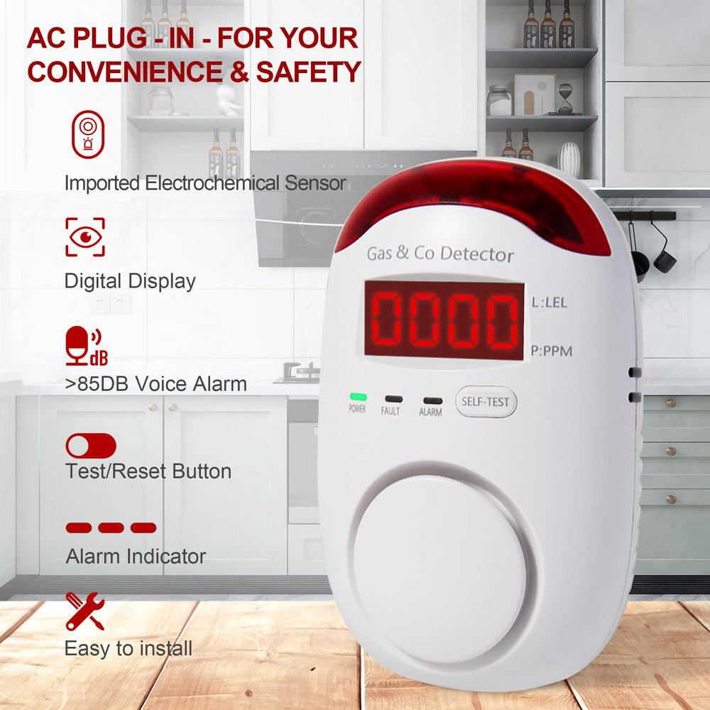 KOABBIT 2packs detects LPG and natural gas efficiently
