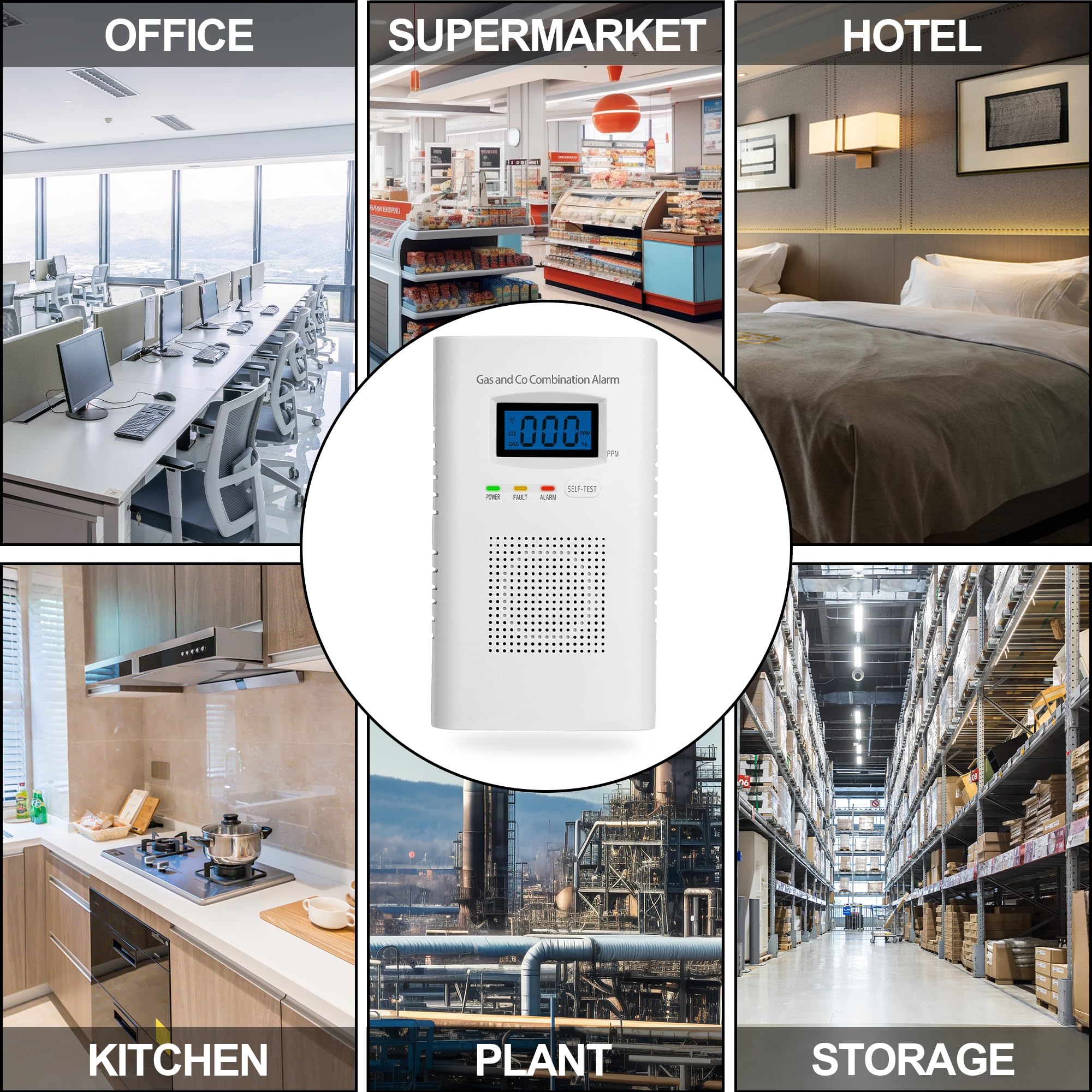 KOABBIT power-saving display-off feature reduces energy use when no danger is detected.