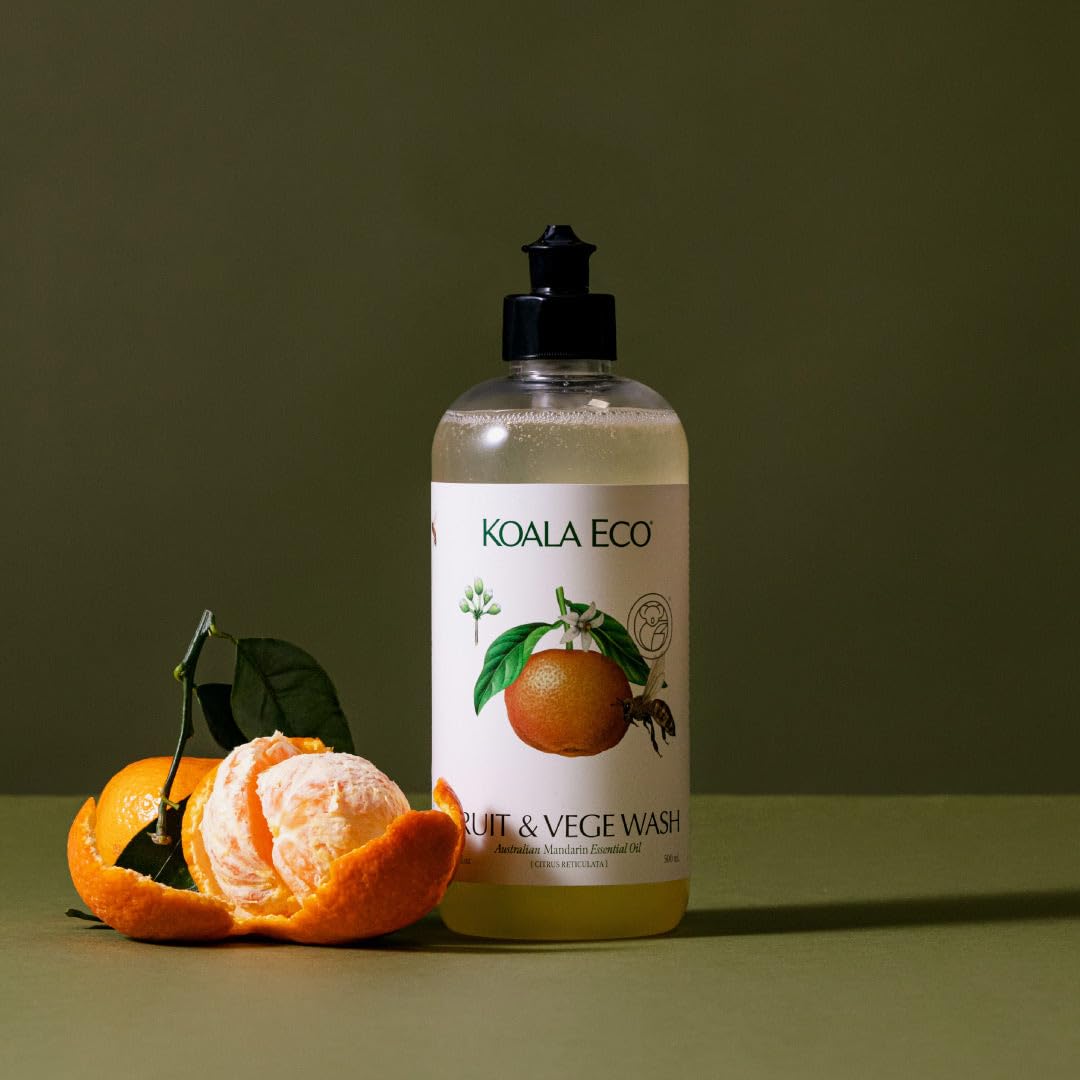 Koala Eco produce after washing, ready to eat with Mandarin aroma for freshness