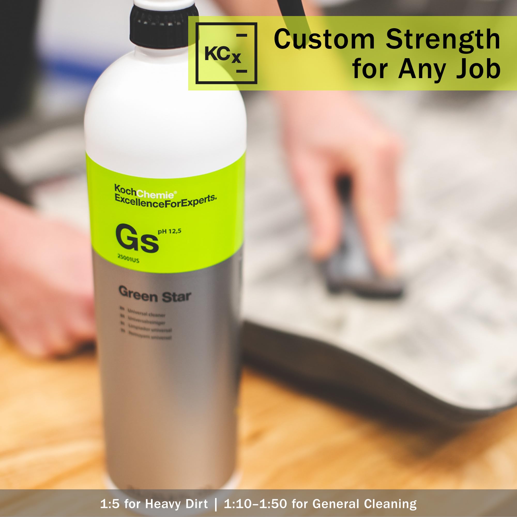 KOCHCHEMIE Green Star engine bay cleaner in use