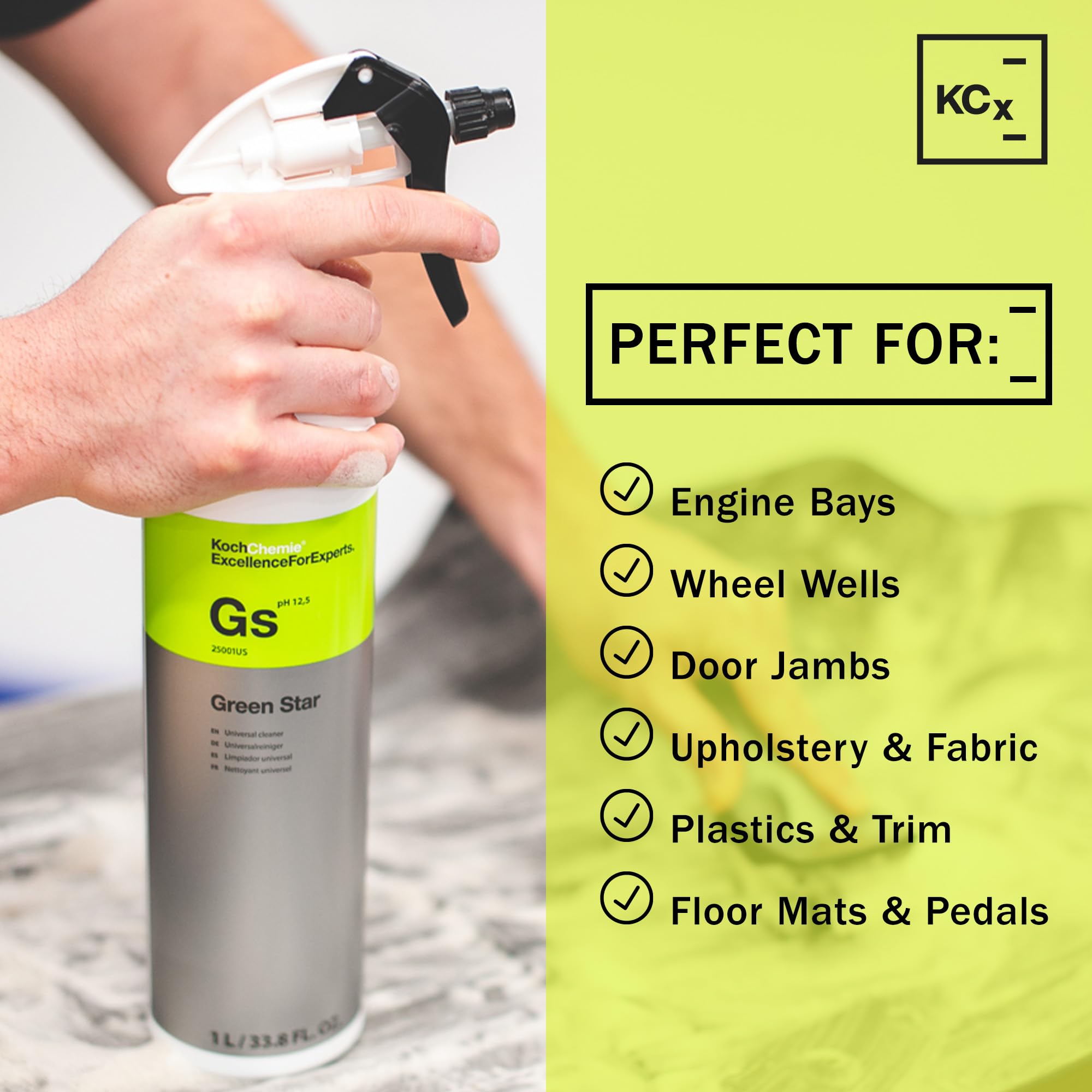 KOCHCHEMIE Green Star spray application on vehicle interior