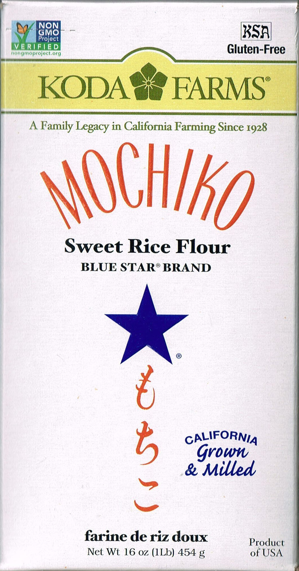 Packshot of Koda Farms Koda Flour Rice Sweet for versatile baking.
