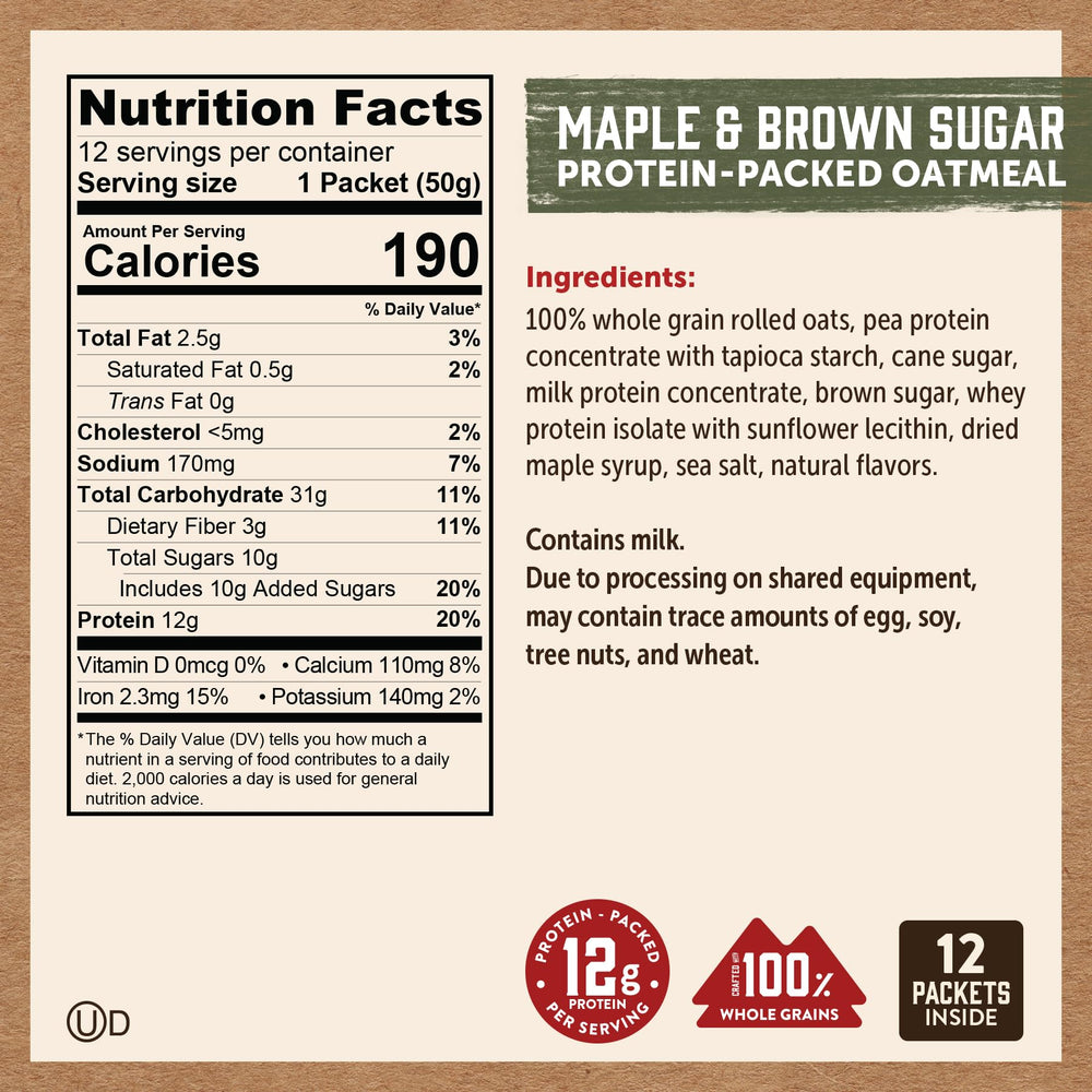 Kodiak Cakes apple cinnamon oatmeal packet for fragrant mornings