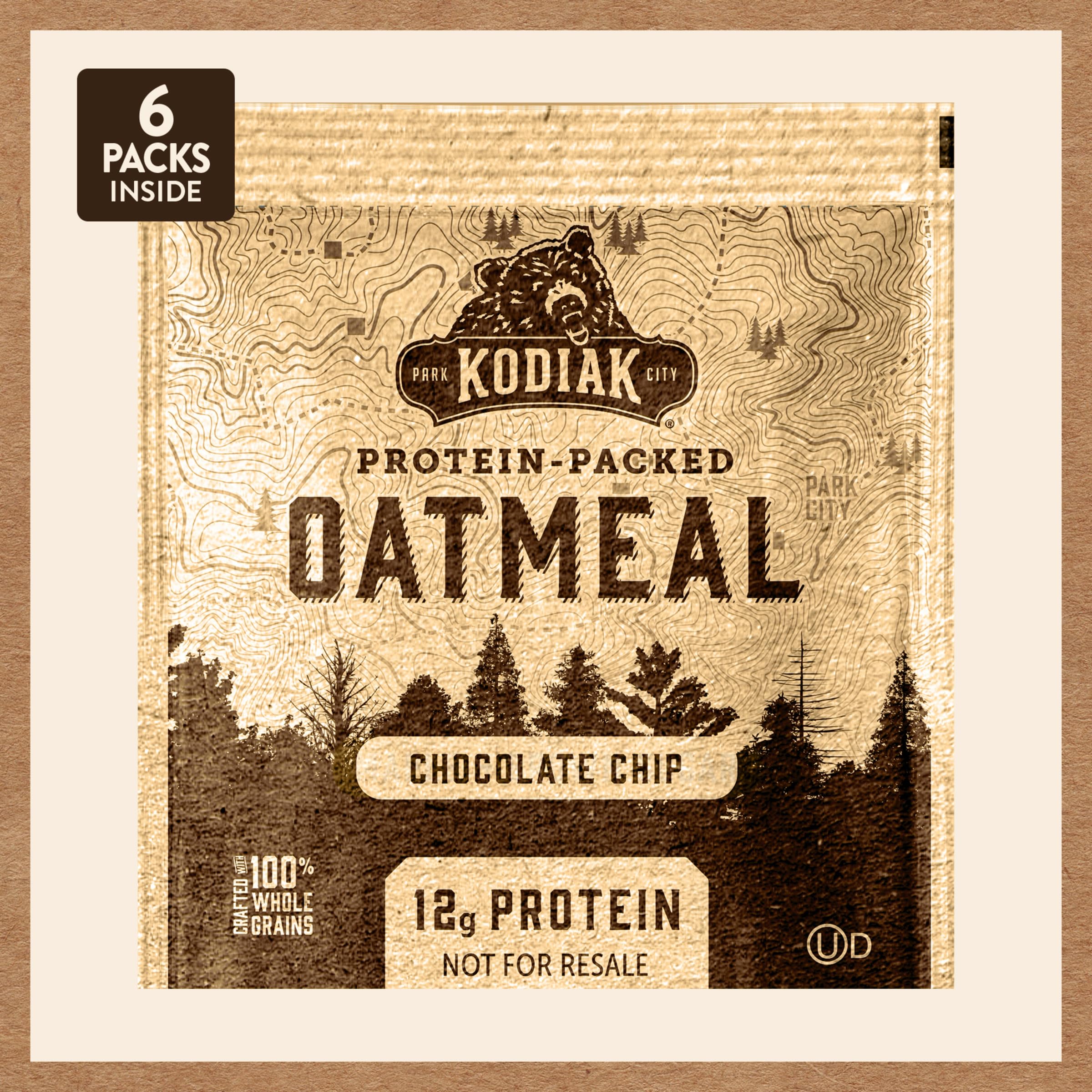 Backpack-ready Kodiak Cakes oat packets for outdoor adventures.