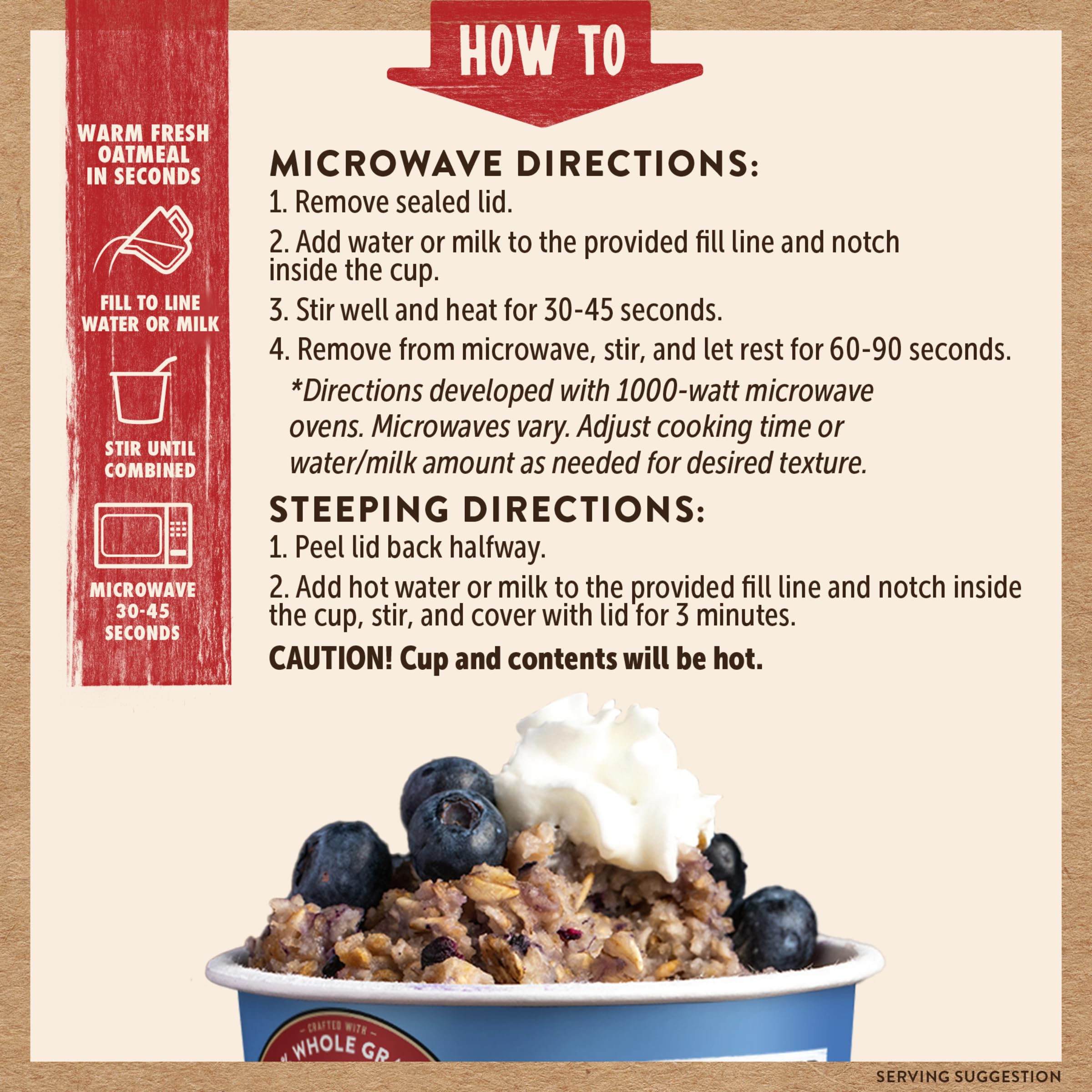 Kodiak Cakes Berry-Cream Oatmeal Cups for a quick, satisfying breakfast option