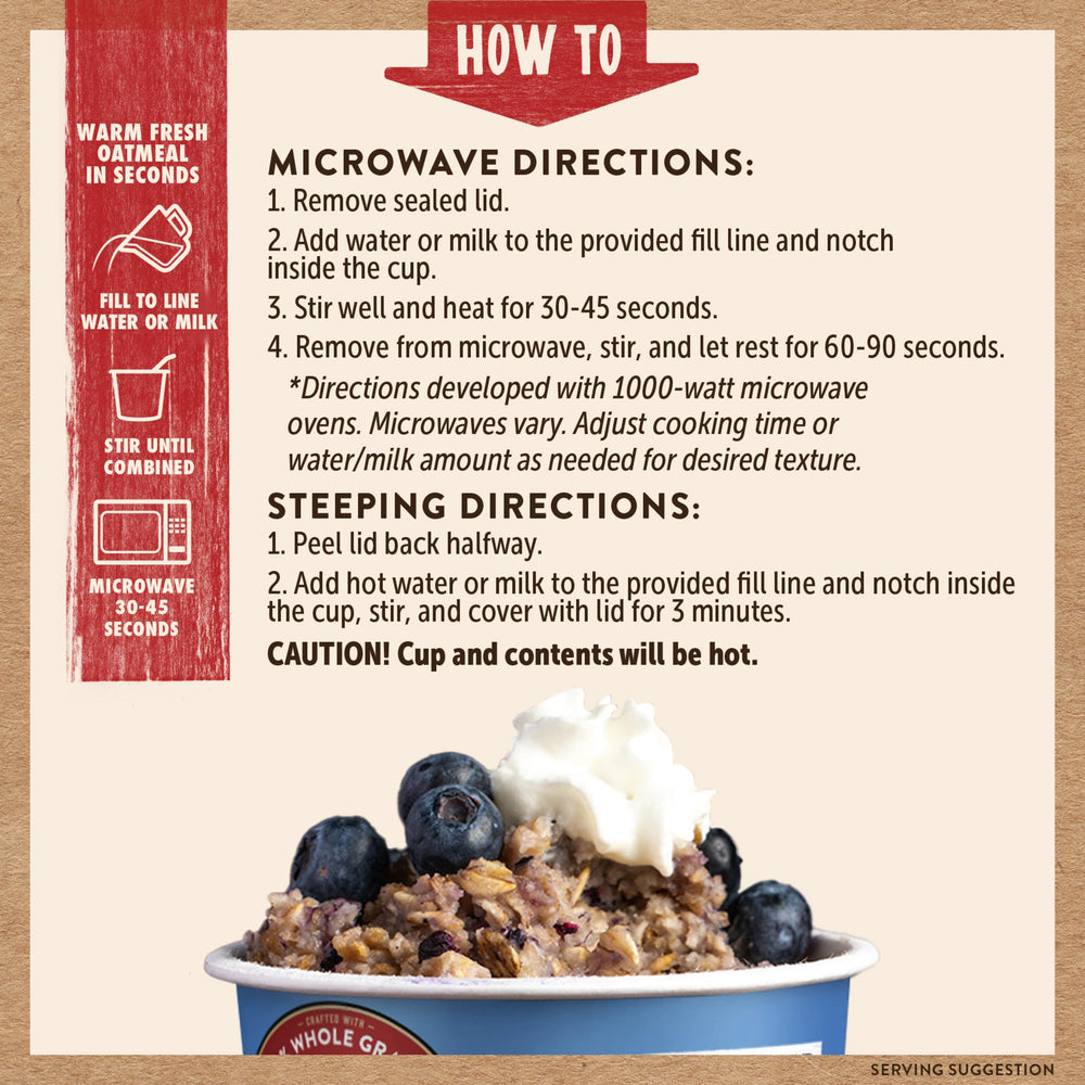 Kodiak Cakes Berry-Cream Oatmeal Cups for a quick, satisfying breakfast option