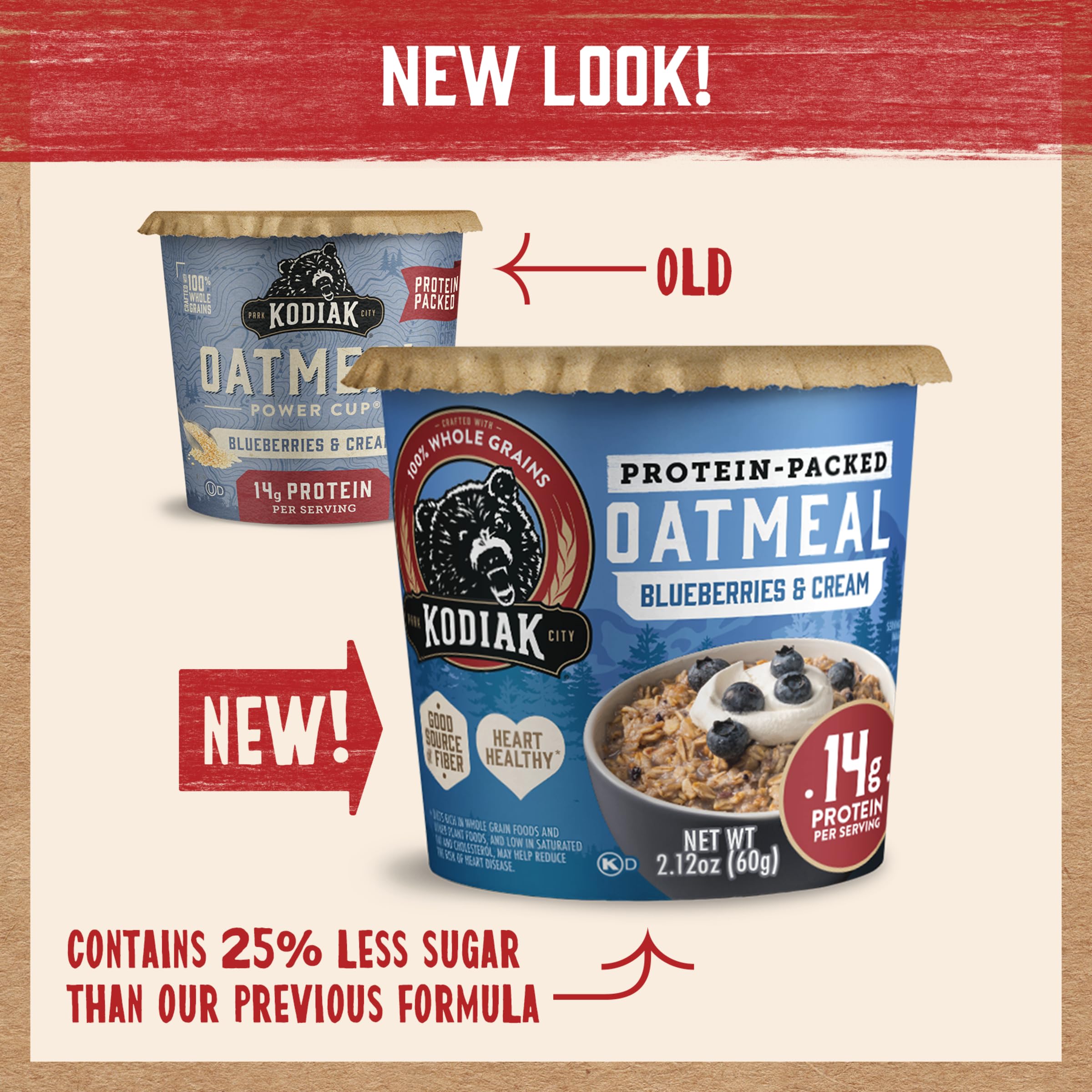 Kodiak Cakes Breakfast on the go oatmeal ideal for travel and busy days