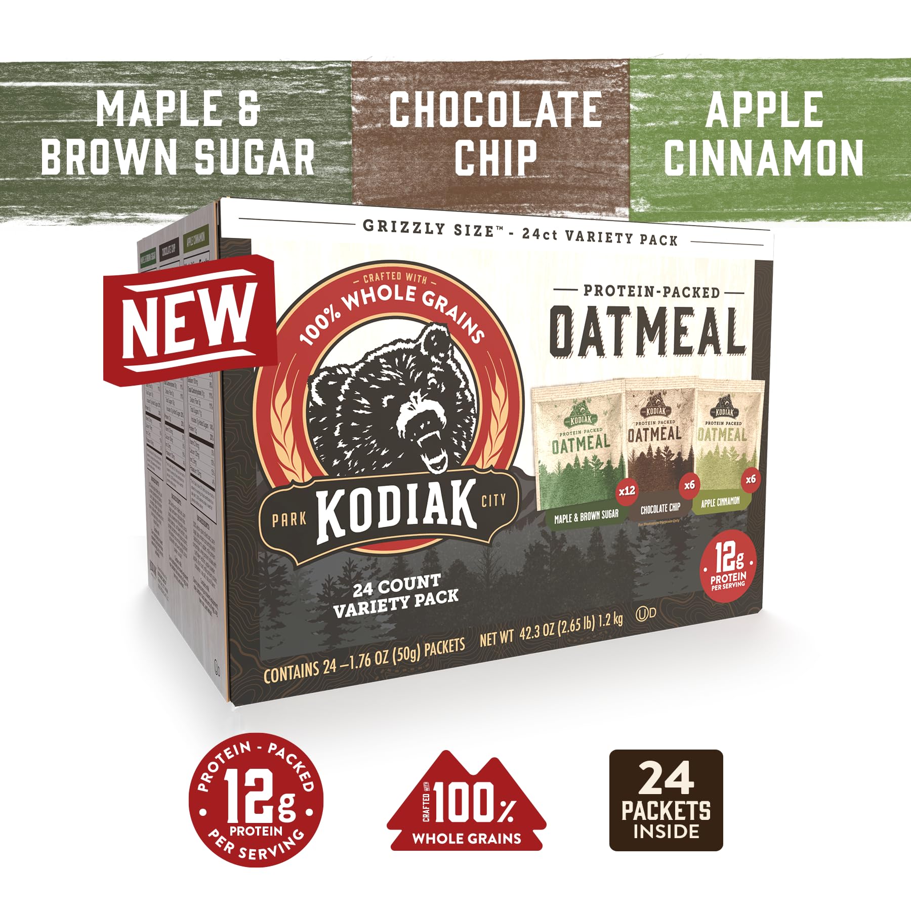 Kodiak Cakes chocolate chip oatmeal packet for a comforting treat