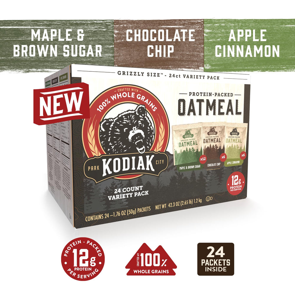 Kodiak Cakes chocolate chip oatmeal packet for a comforting treat