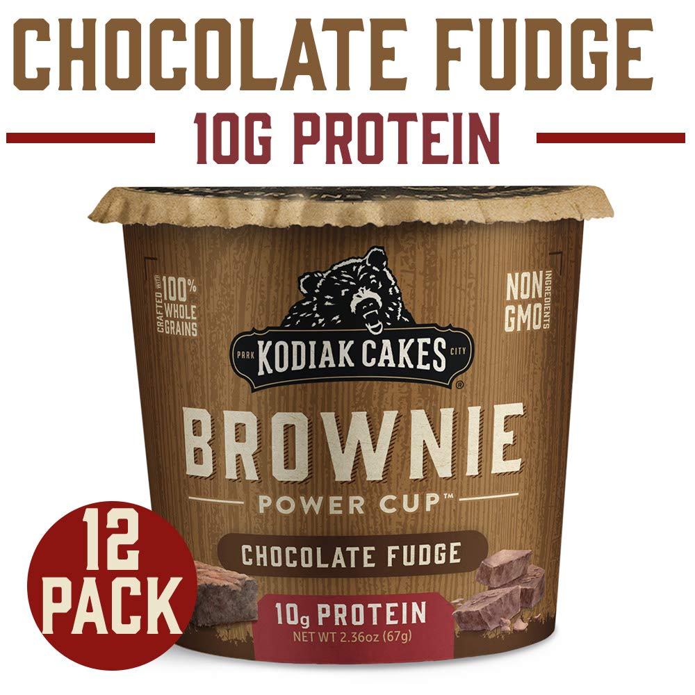 Microwave-ready brownie cup warms quickly for a treat