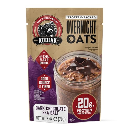 Kodiak Cakes overnight oats high-fiber option for steady energy.