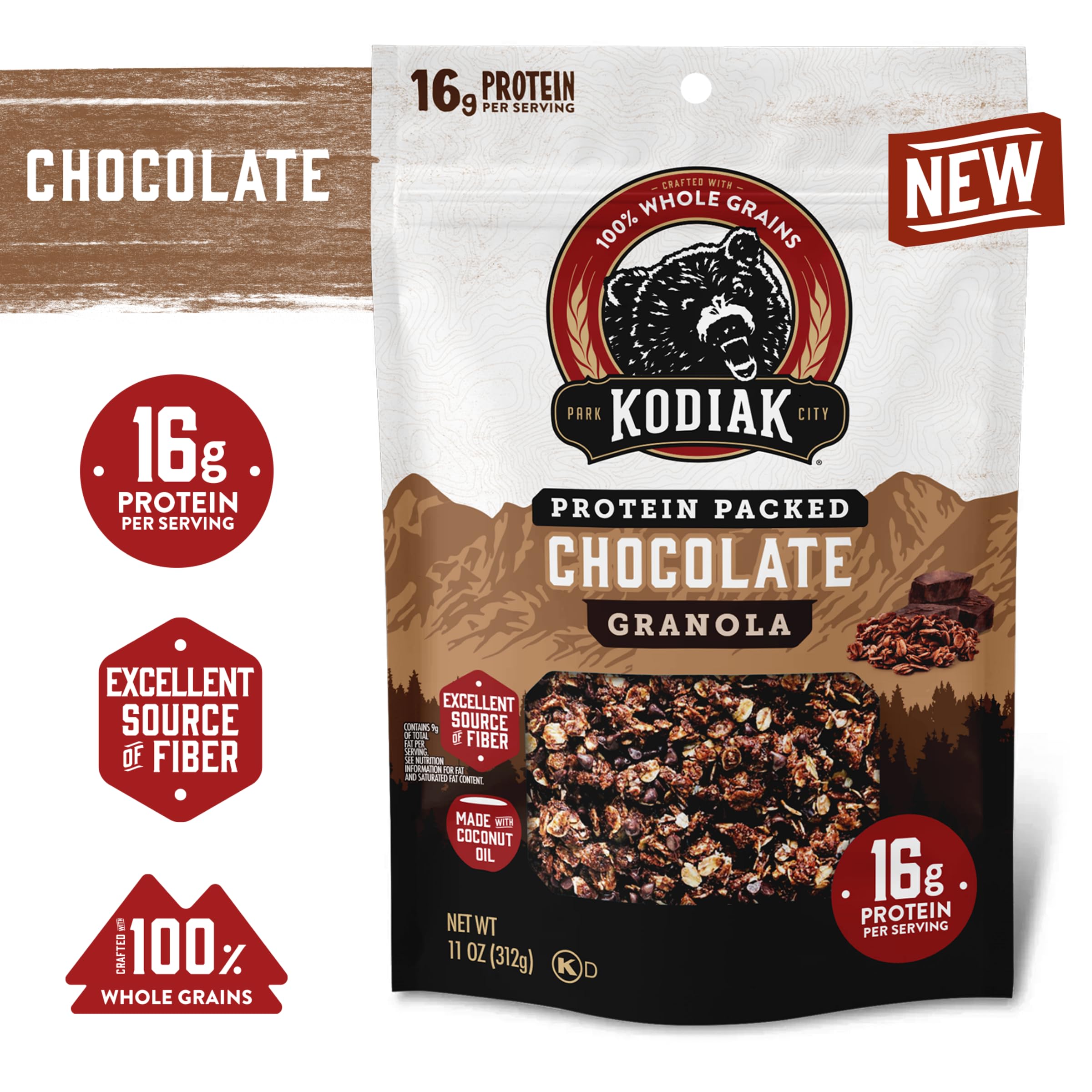 Kodiak Cakes Granola on yogurt bowl for a crunchy, protein-boosting breakfast topping.