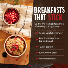 Kodiak Cakes Maple Brown Sugar Oatmeal Packet Open with steam rising.