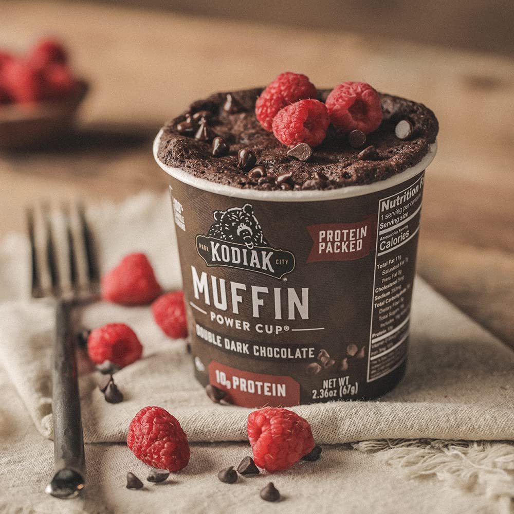 Kodiak Cakes Minute Muffins offer a protein-friendly snack option.