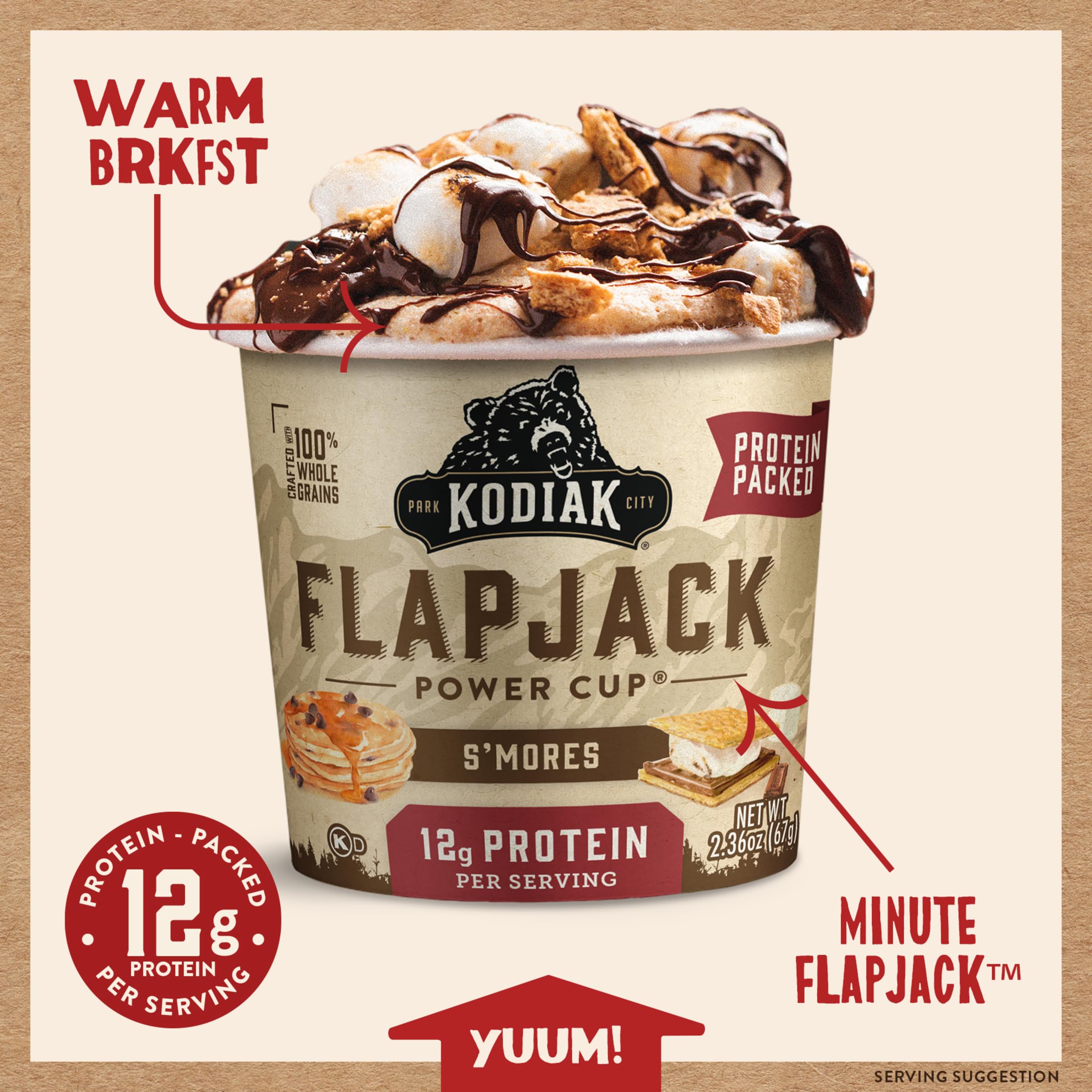 Kodiak Cakes non-GMO ingredients without artificial preservatives.