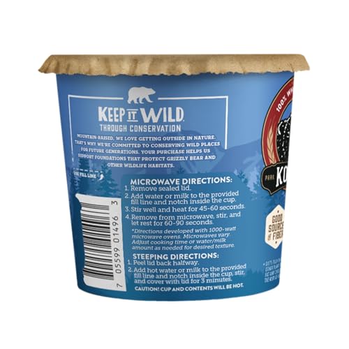 Kodiak Cakes Oatmeal Cups ready in one minute, convenient preparation
