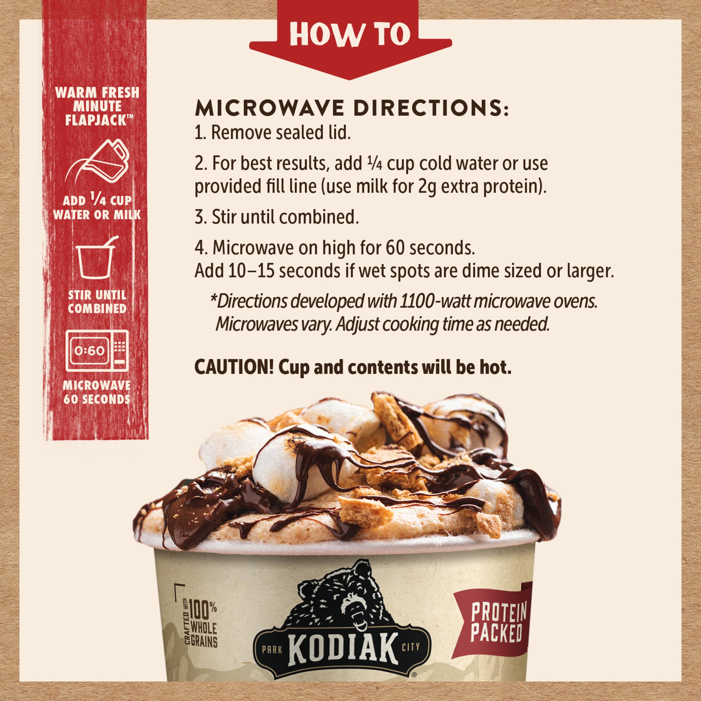 Kodiak Cakes ideal for trail, gym, or office treats.