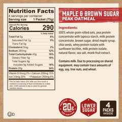 Kodiak Cakes Peak 100% whole grains for steady energy throughout busy mornings