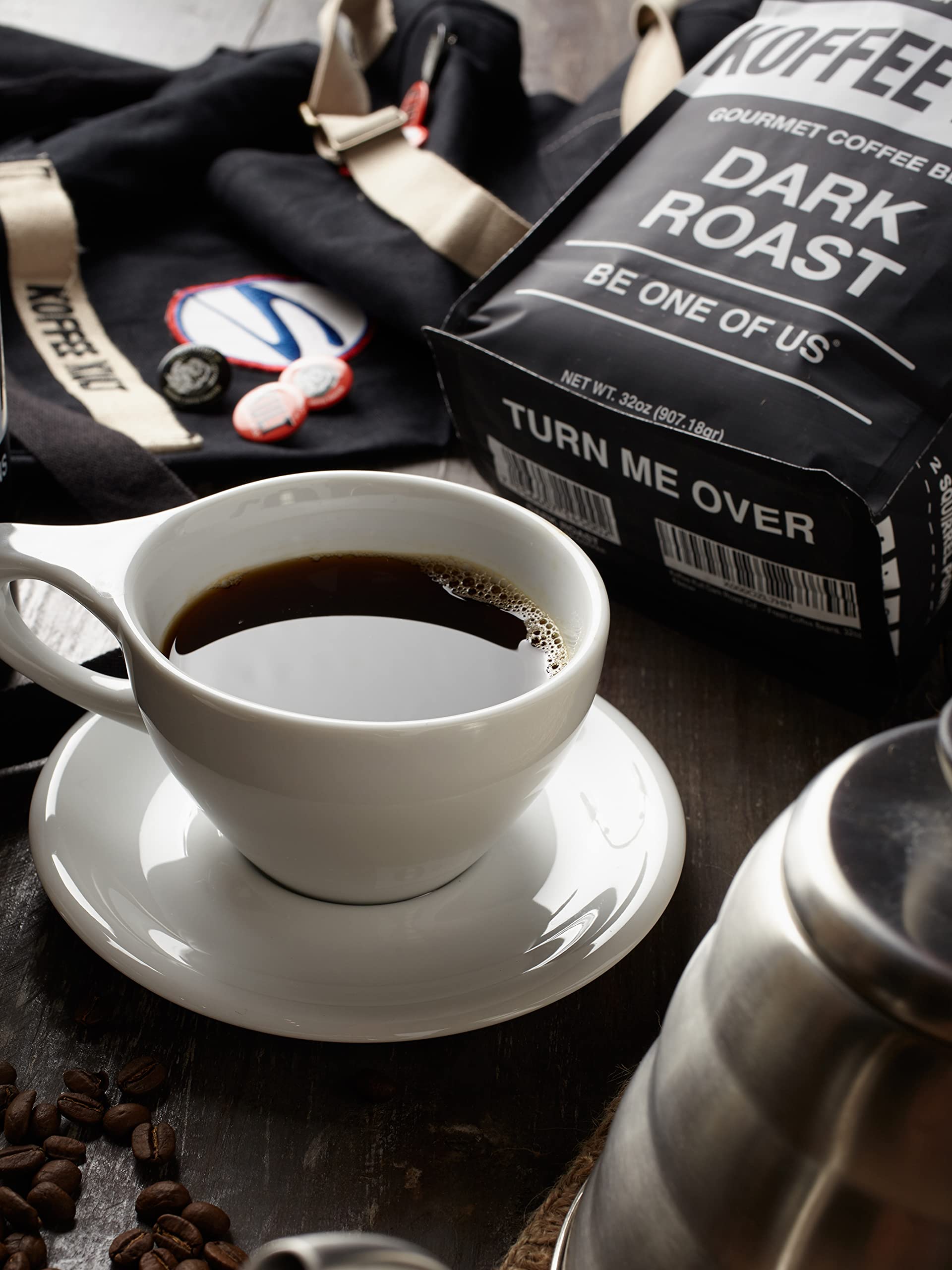 Koffee Kult dark roast handles espresso, drip, and press.