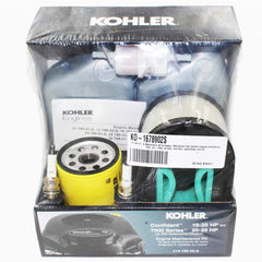 Kohler Confidant LPAC/7000 tune-up kit components ready for engine maintenance