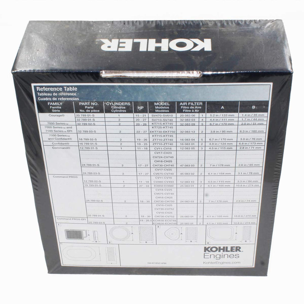 Kohler Pro Filter included in tune-up kit to protect engine airflow